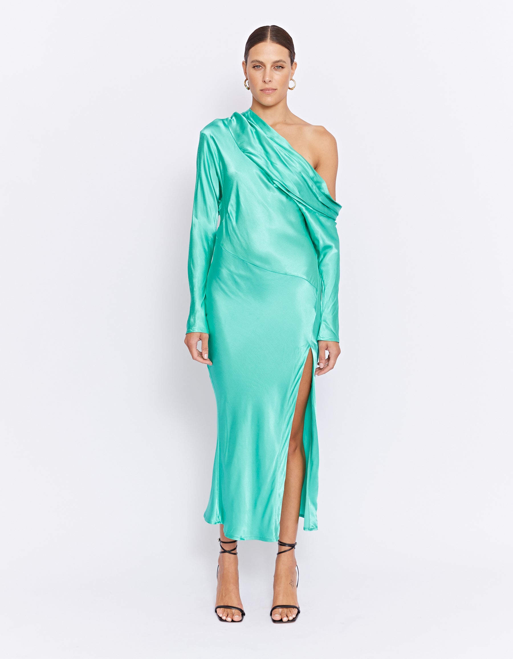 SUKIE MIDI DRESS | GREEN