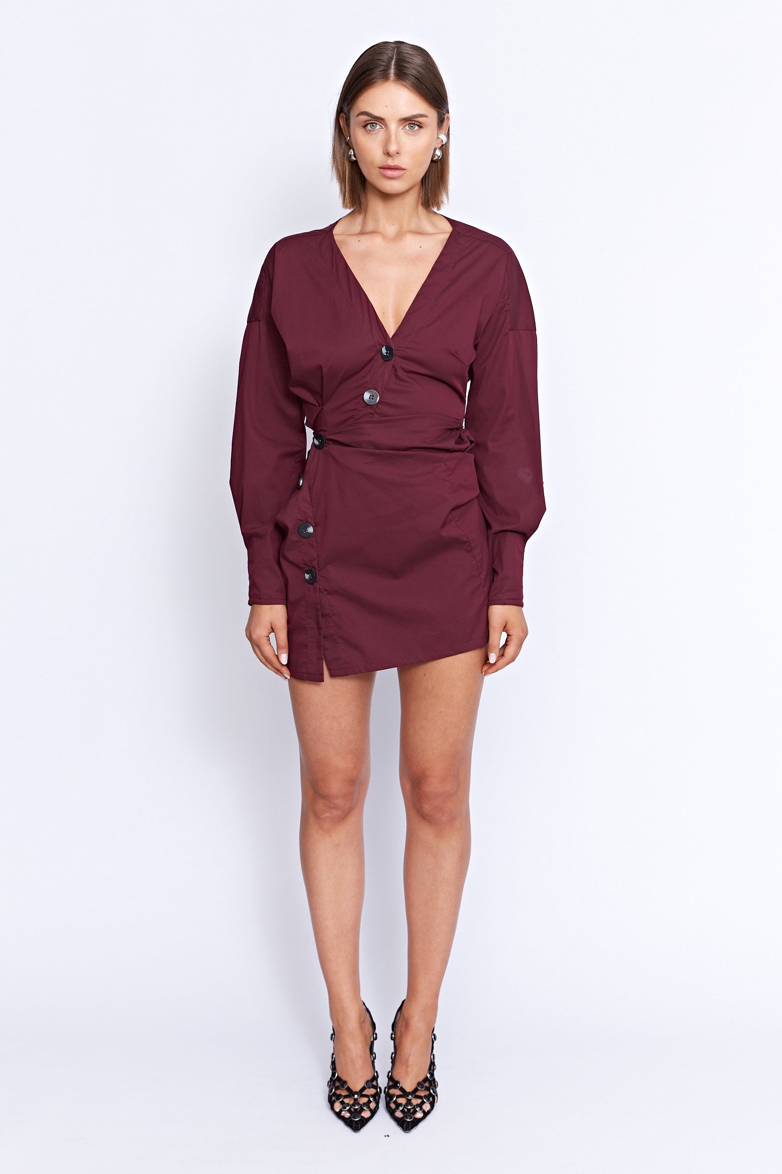 LAUTREC TWIST DRESS | WINE