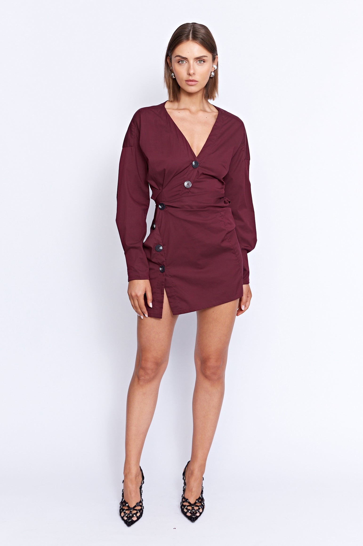 LAUTREC TWIST DRESS | WINE