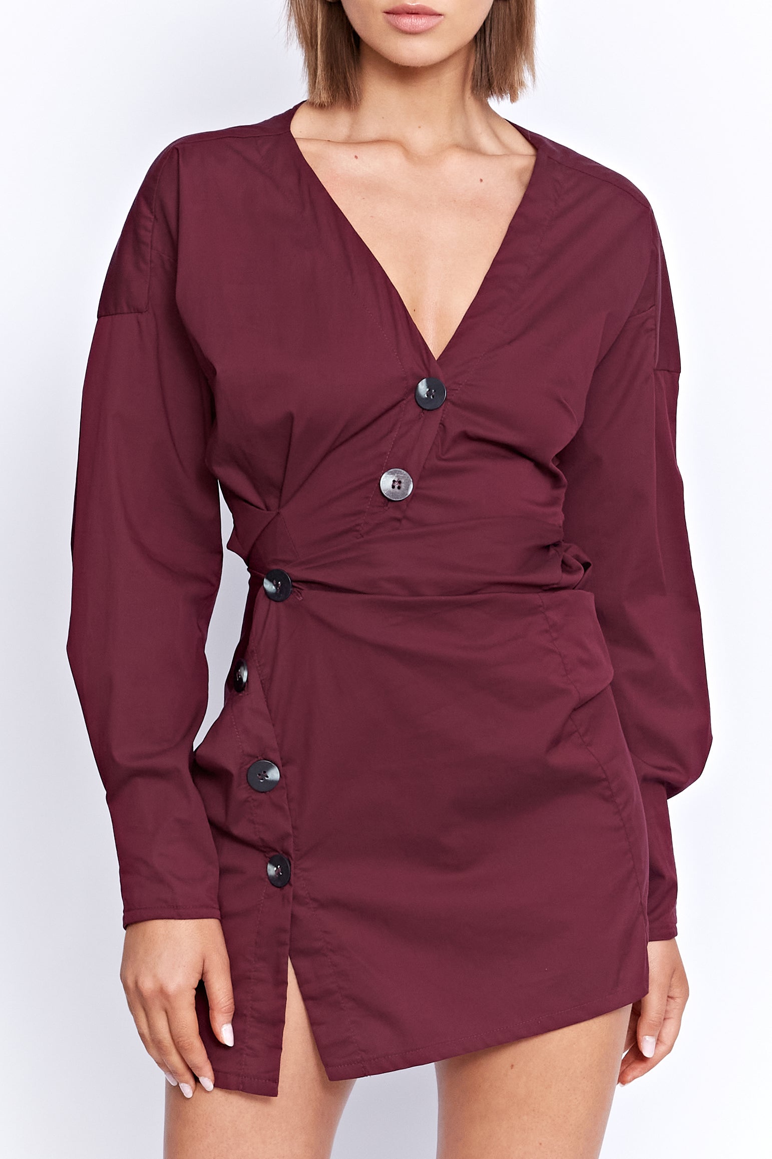 LAUTREC TWIST DRESS | WINE