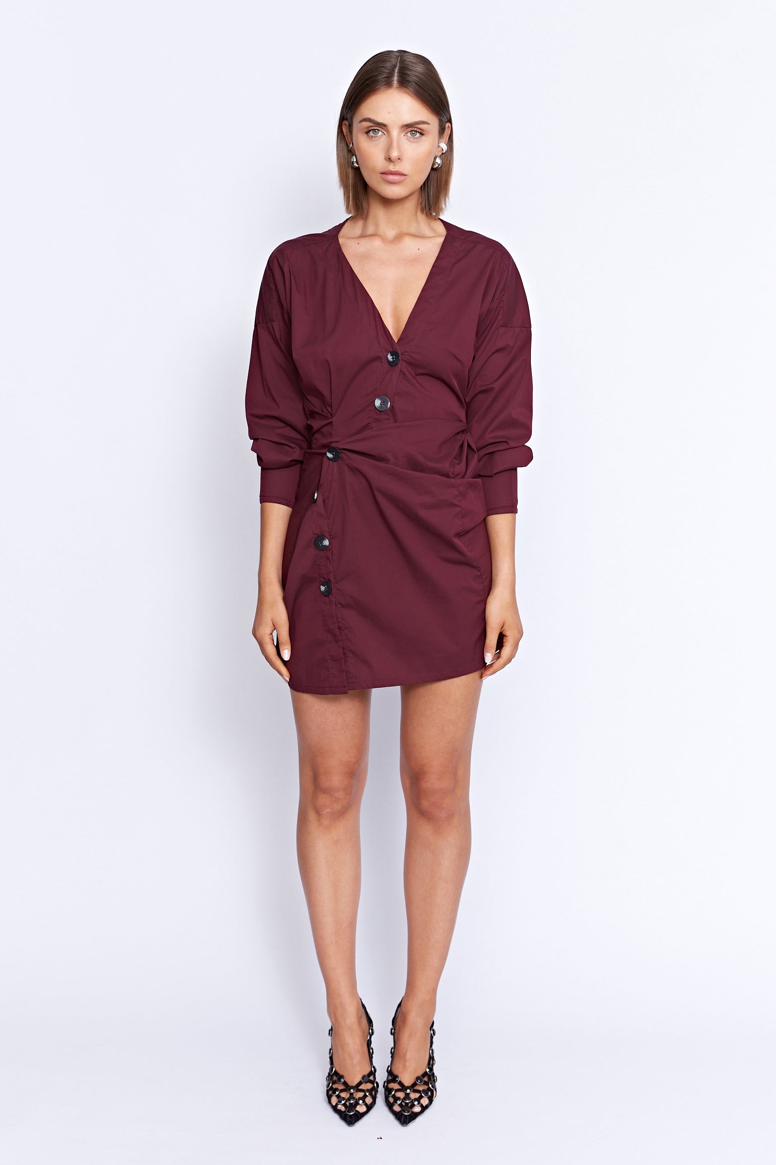 LAUTREC TWIST DRESS | WINE