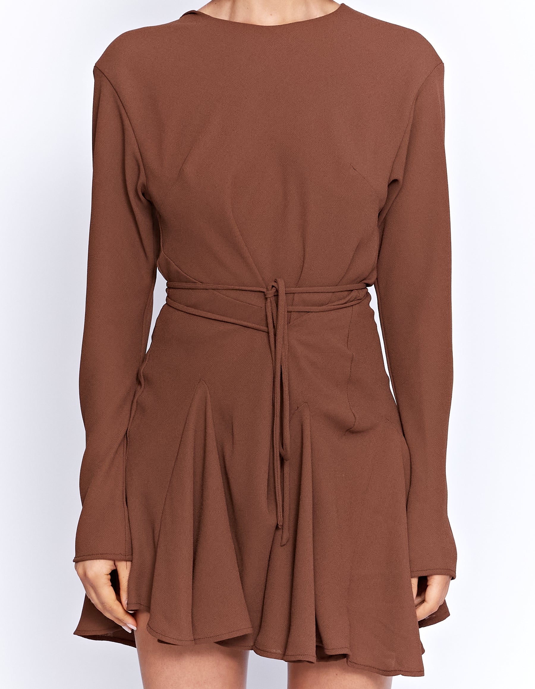 COLETTE MINI DRESS | CHOCOLATE