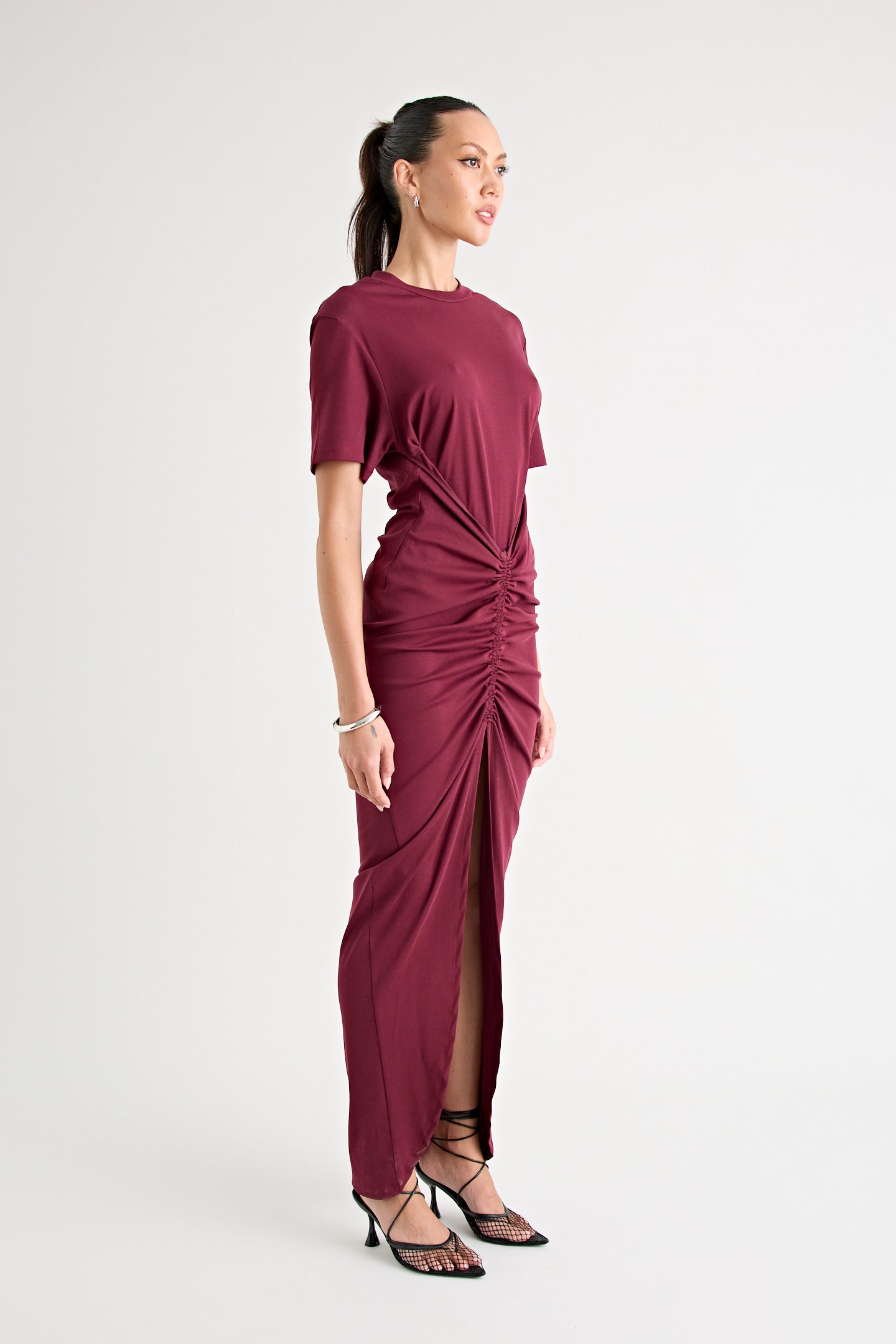 NIKO MAXI DRESS | BURGUNDY