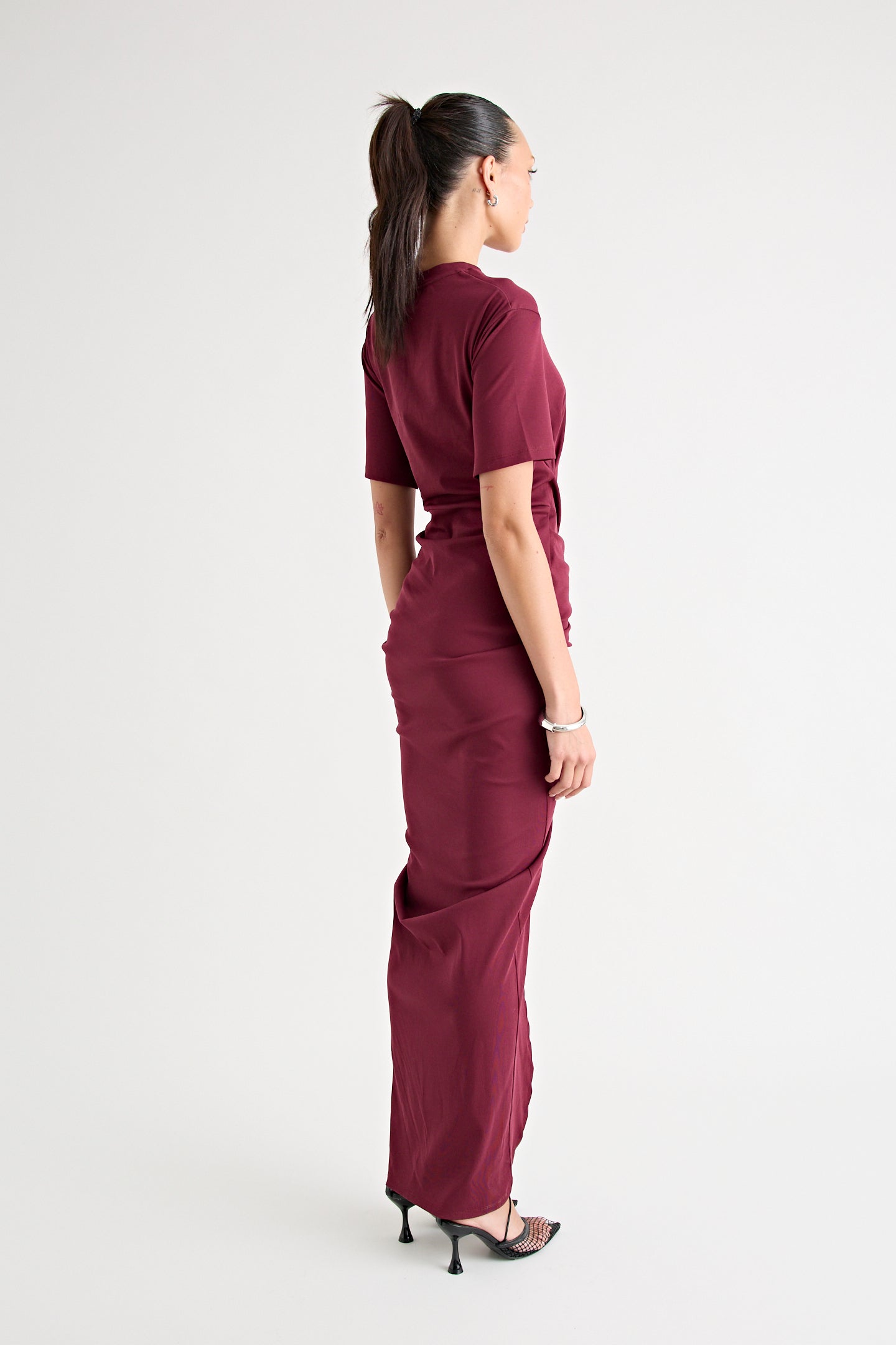 NIKO MAXI DRESS | BURGUNDY