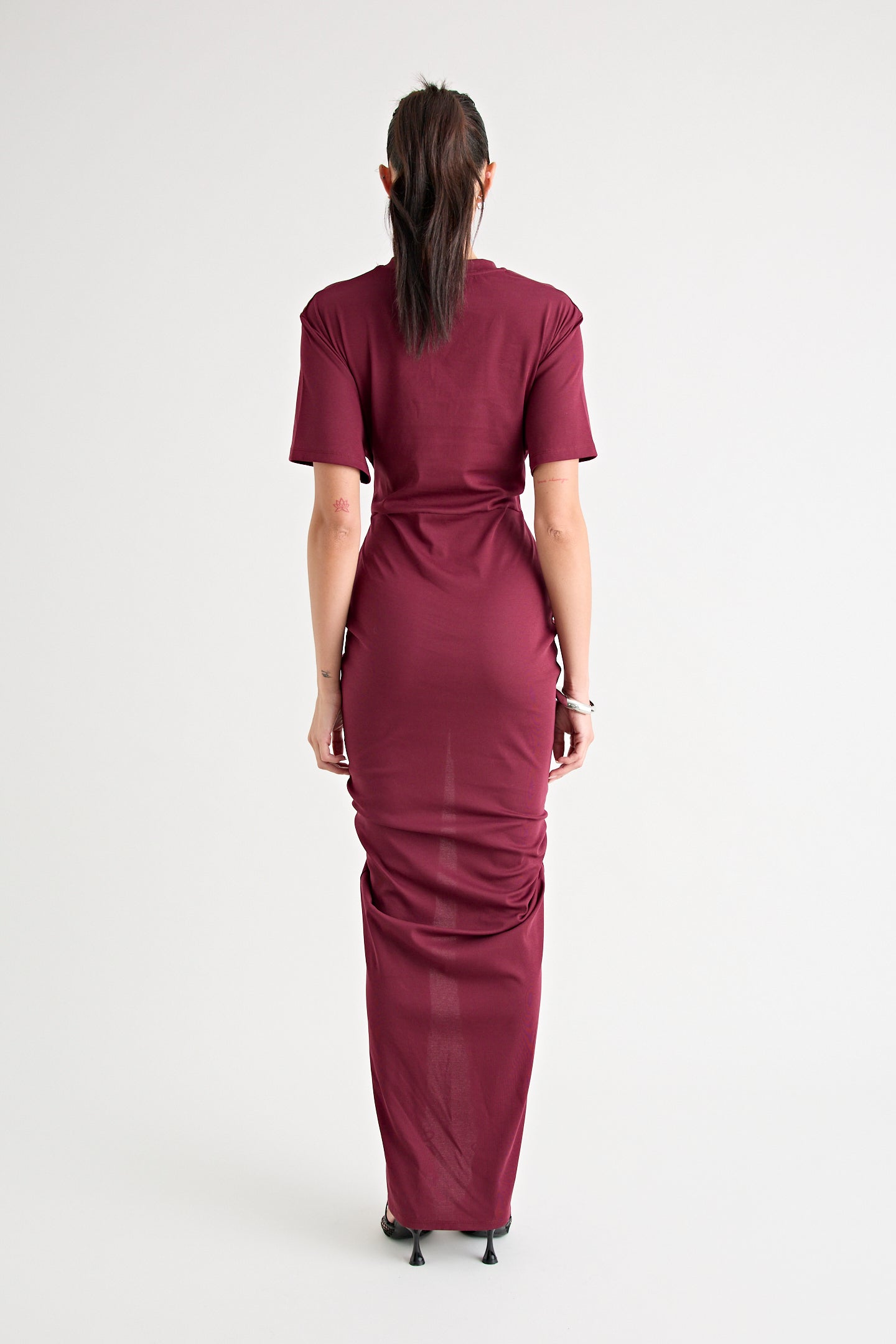 NIKO MAXI DRESS | BURGUNDY