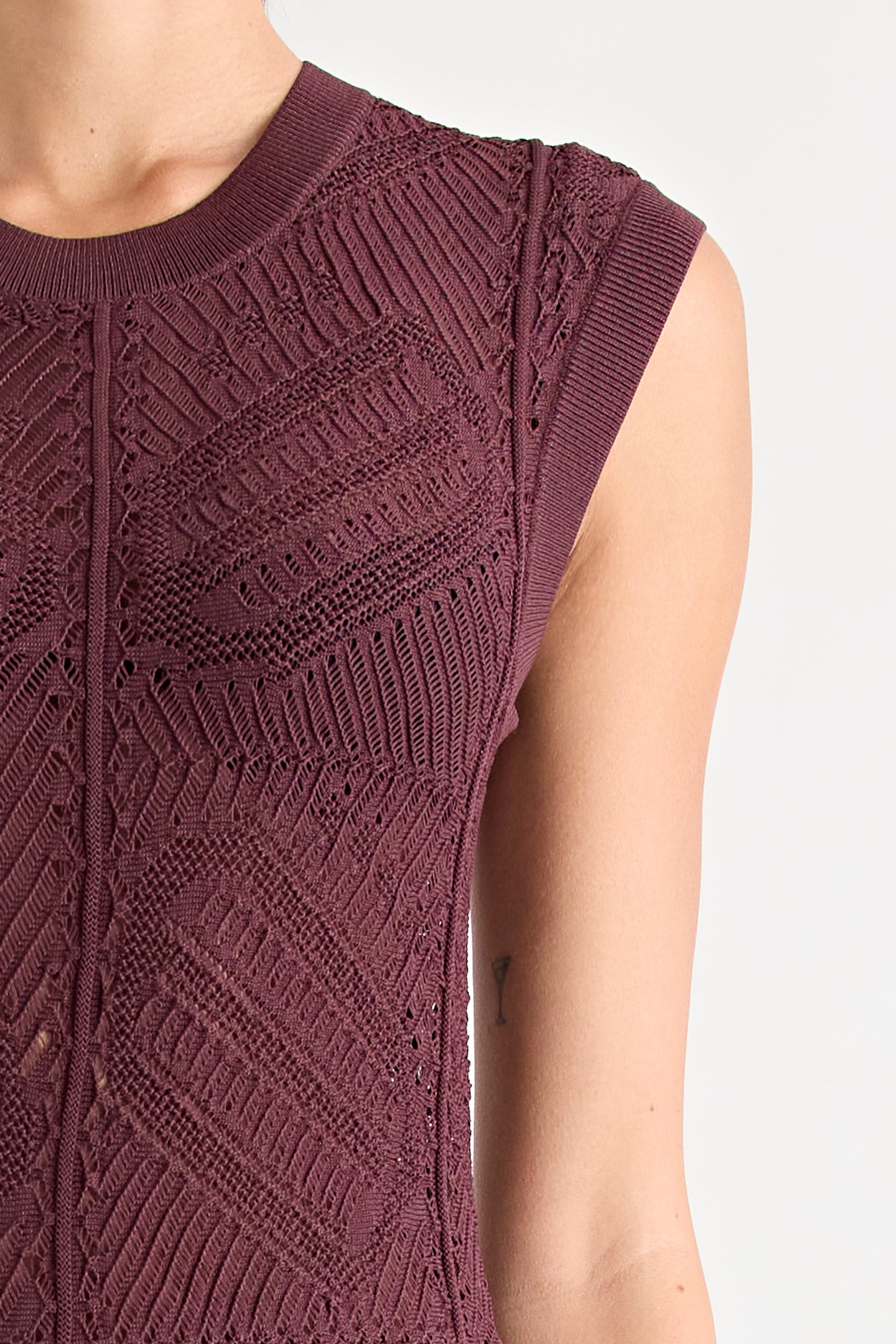 RENOIR KNIT DRESS | MERLOT