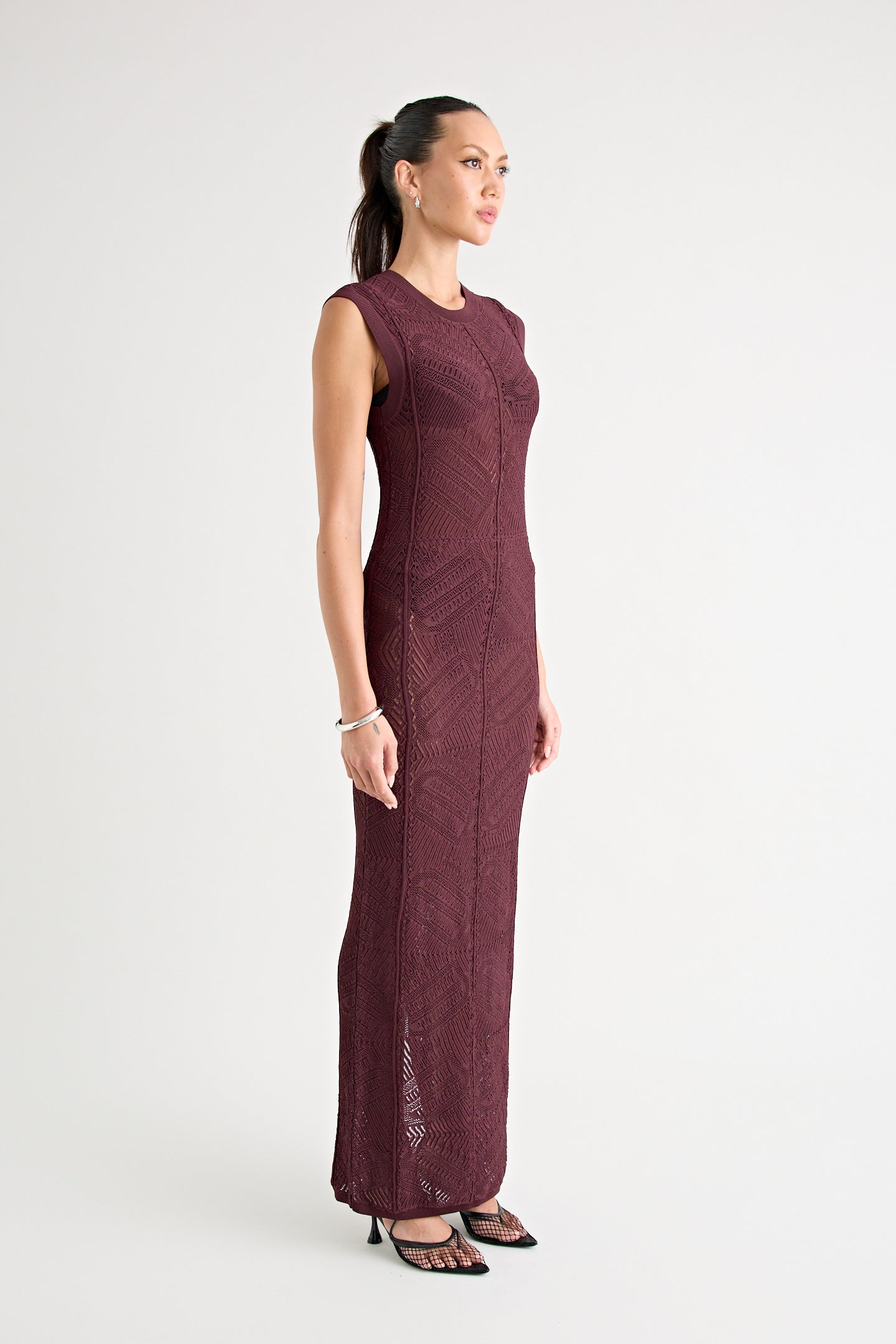 RENOIR KNIT DRESS | MERLOT