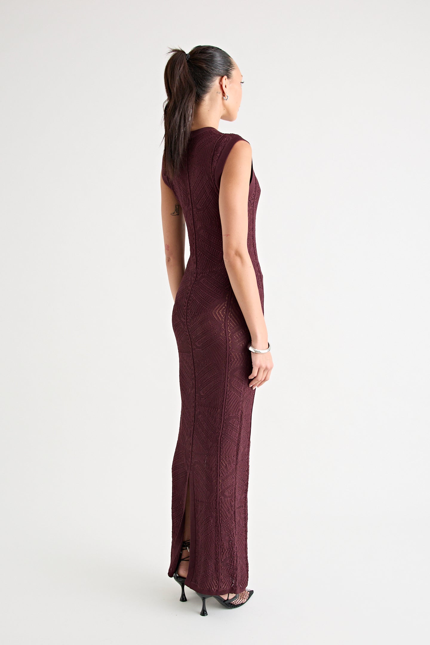 RENOIR KNIT DRESS | MERLOT