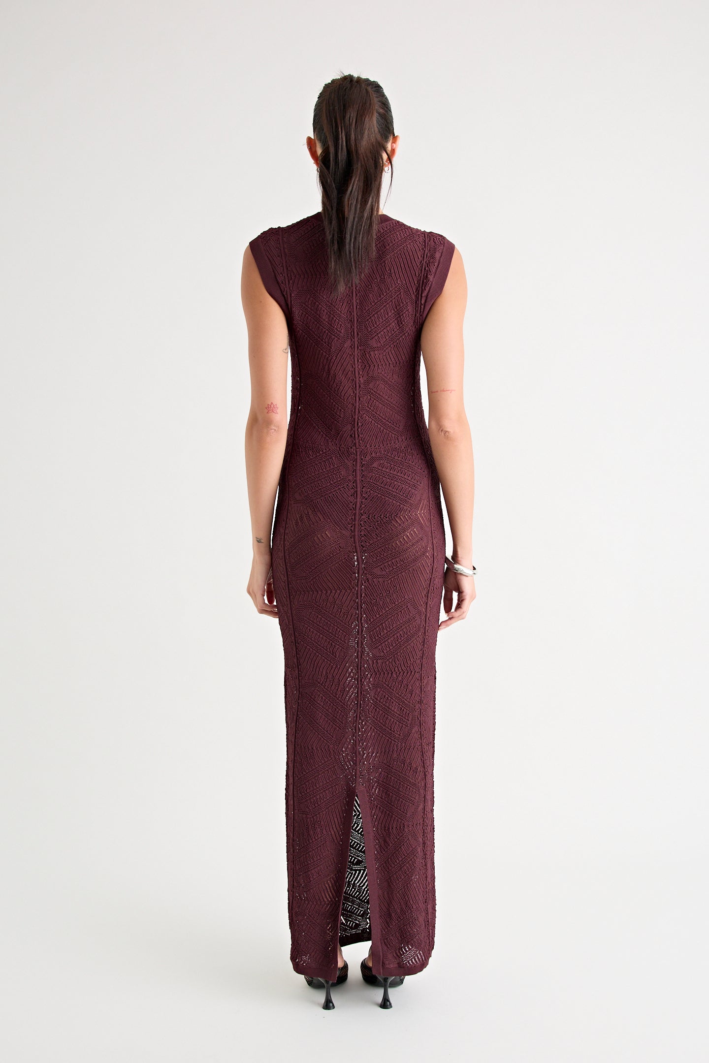 RENOIR KNIT DRESS | MERLOT