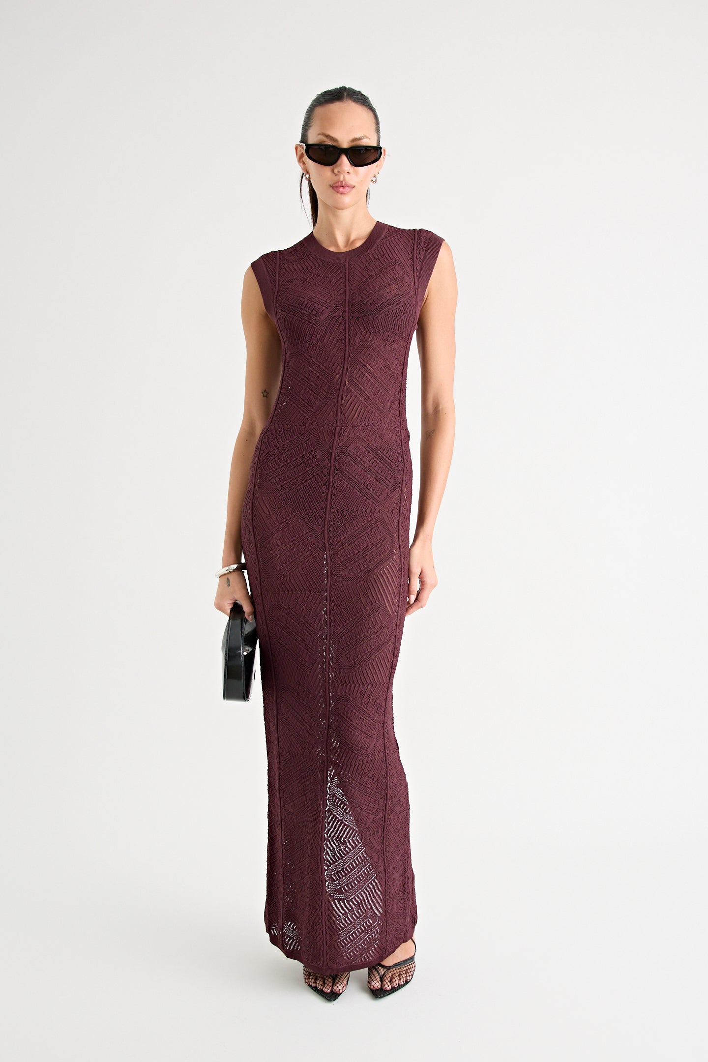 RENOIR KNIT DRESS | MERLOT