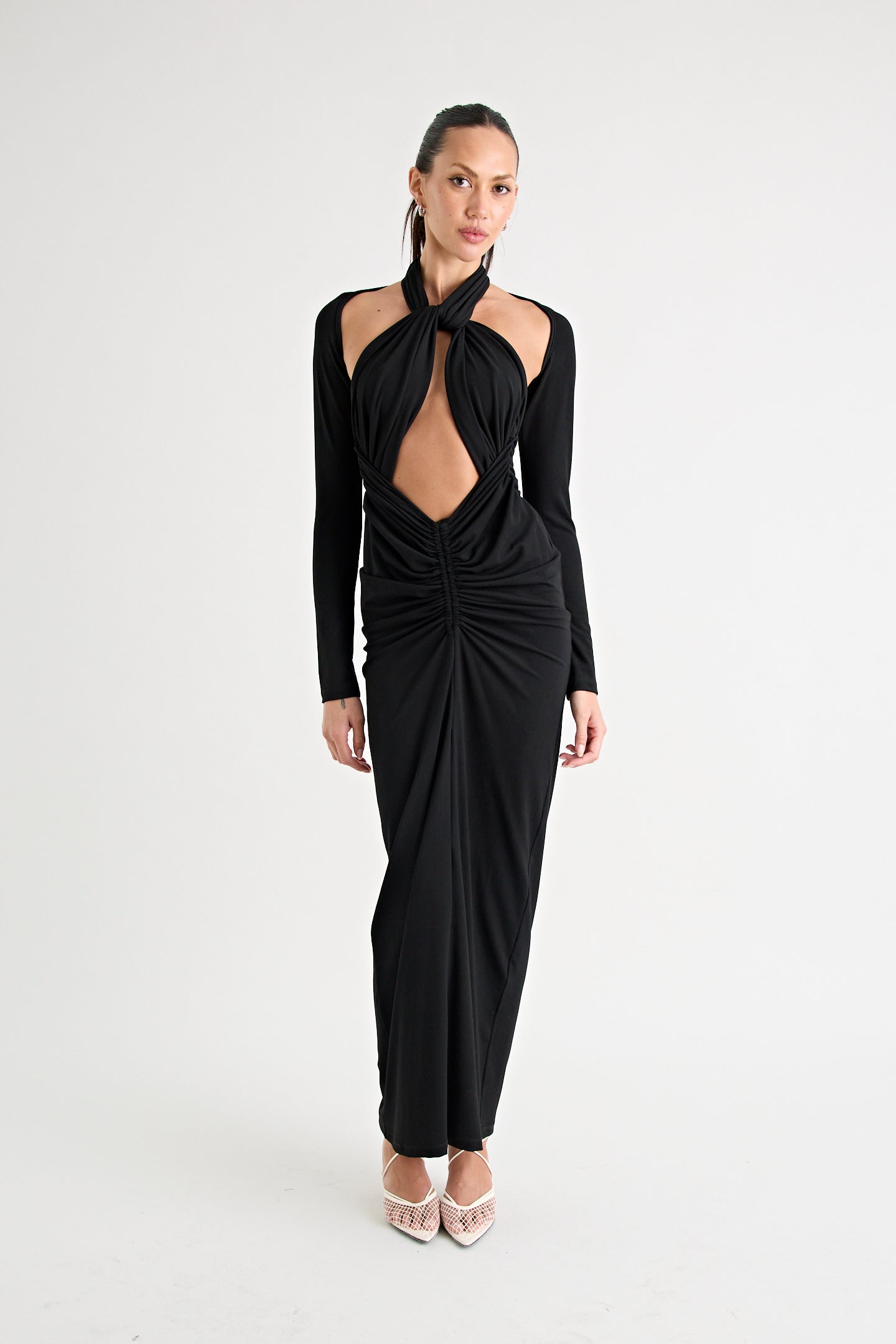 VICTORIA MAXI DRESS | BLACK