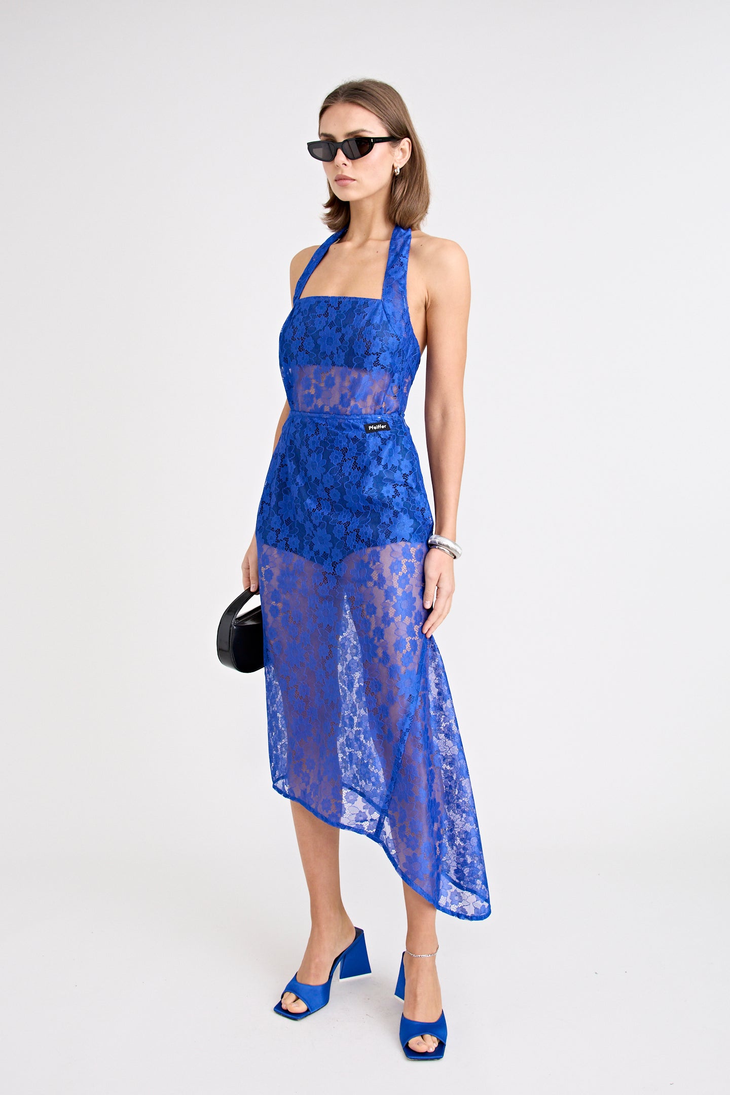 VELORA LACE SKIRT | COBALT