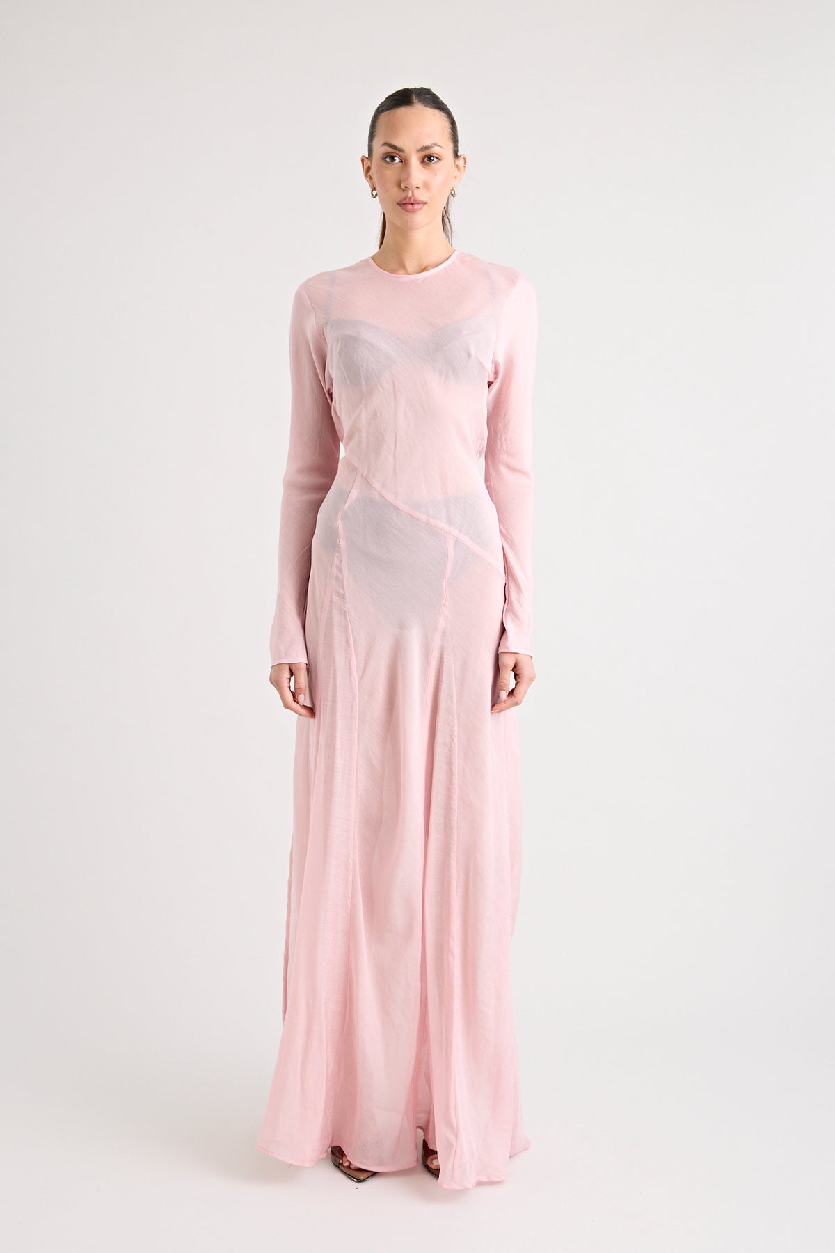 TERRAZZA SHEER GOWN | PINK