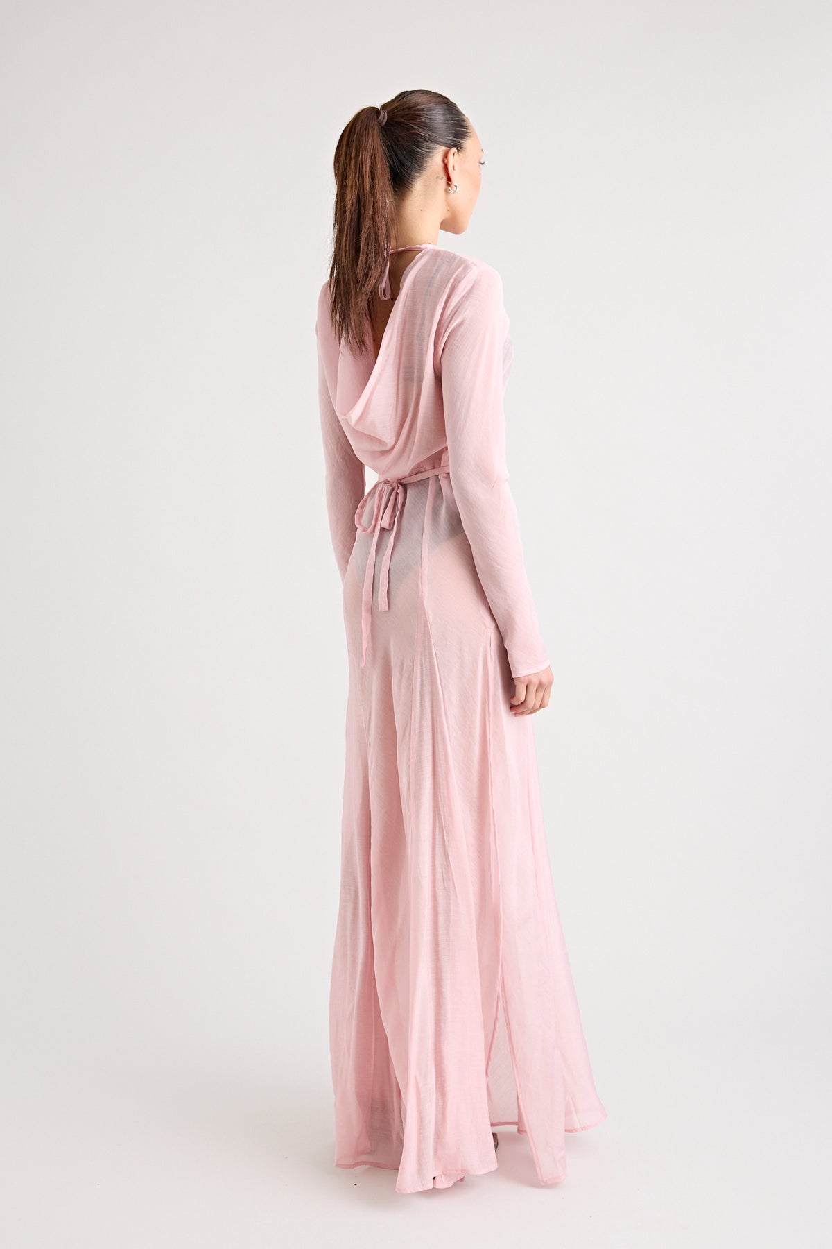 TERRAZZA SHEER GOWN | PINK