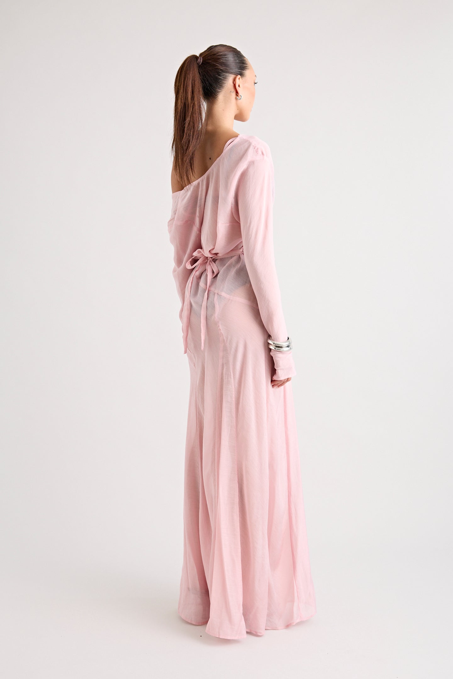 TERRAZZA SHEER GOWN | PINK