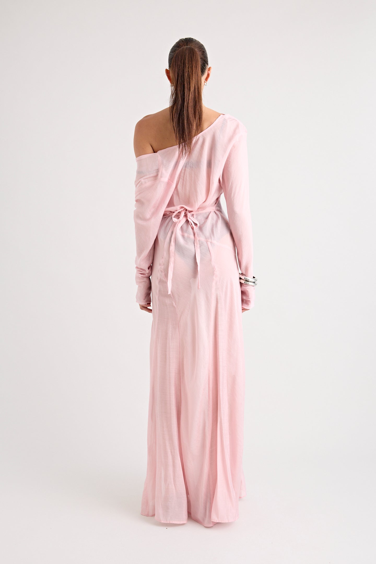 TERRAZZA SHEER GOWN | PINK