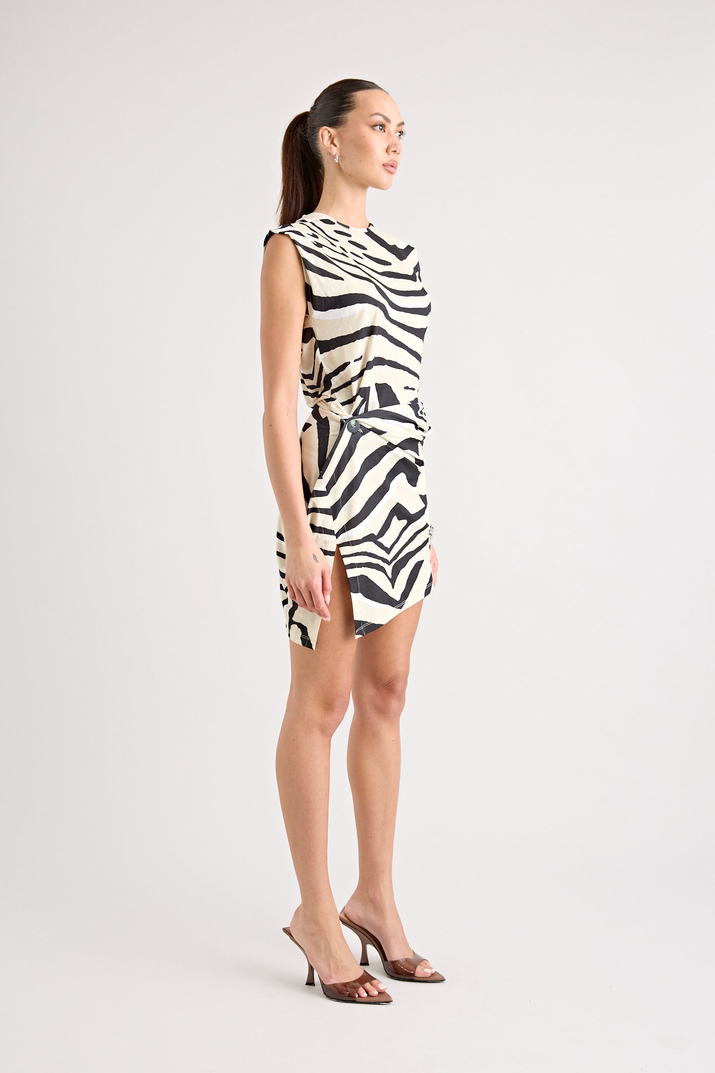 TOCA TWIST DRESS | ZEBRA