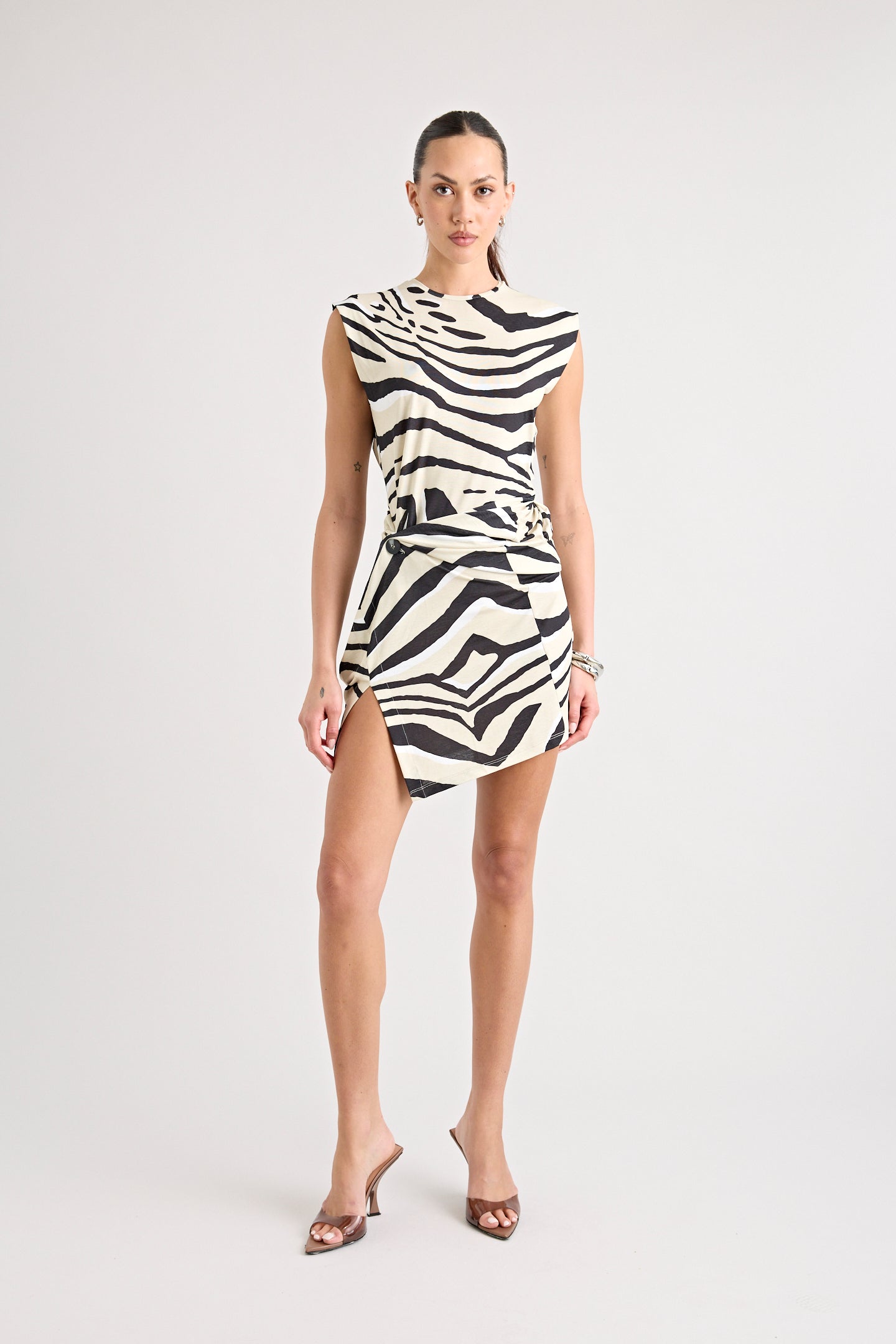 TOCA TWIST DRESS | ZEBRA