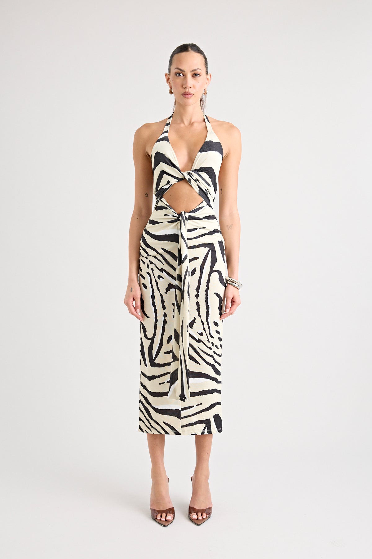 TOCA TIE UP DRESS | ZEBRA