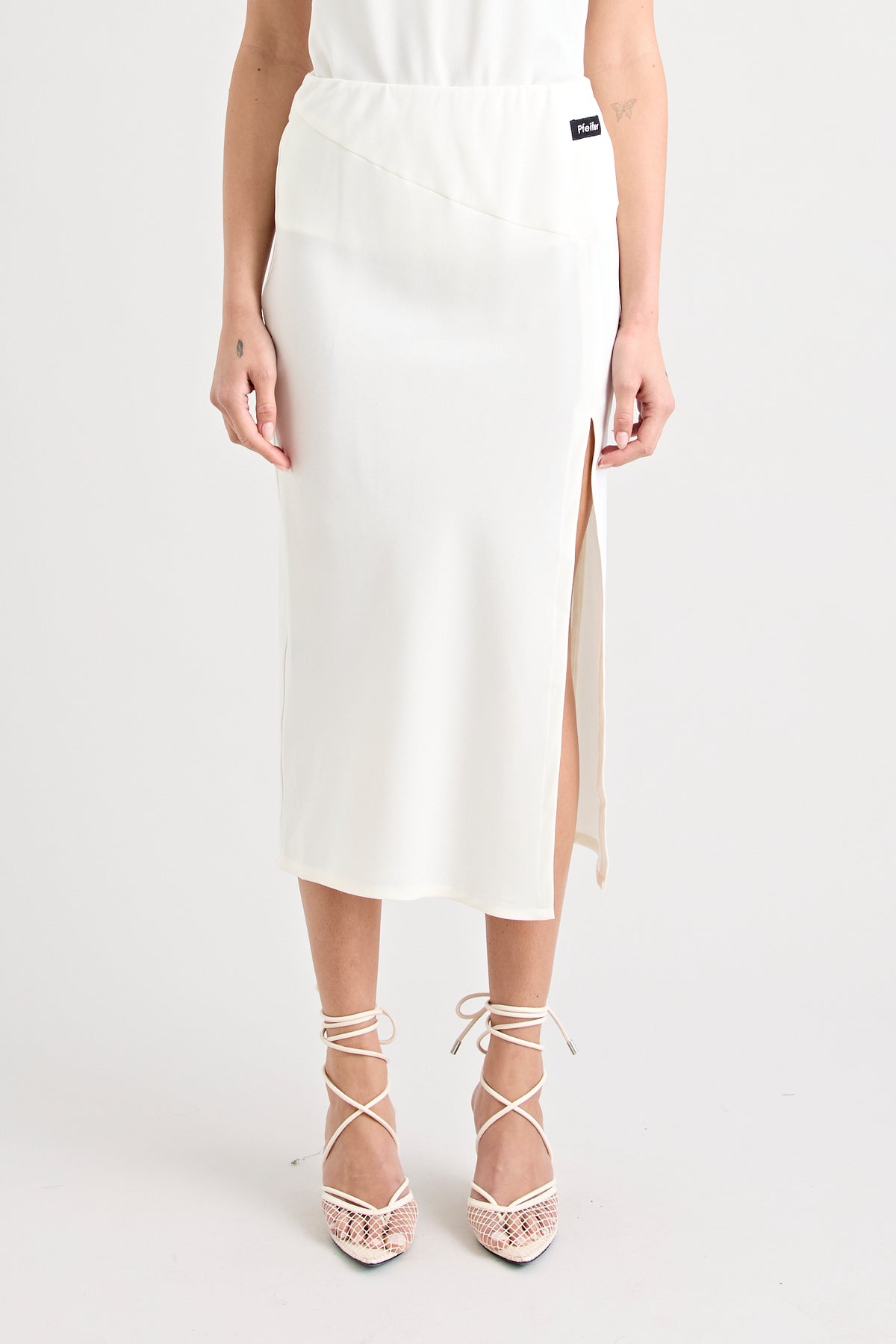 GIANNI MIDI SKIRT | VANILLA