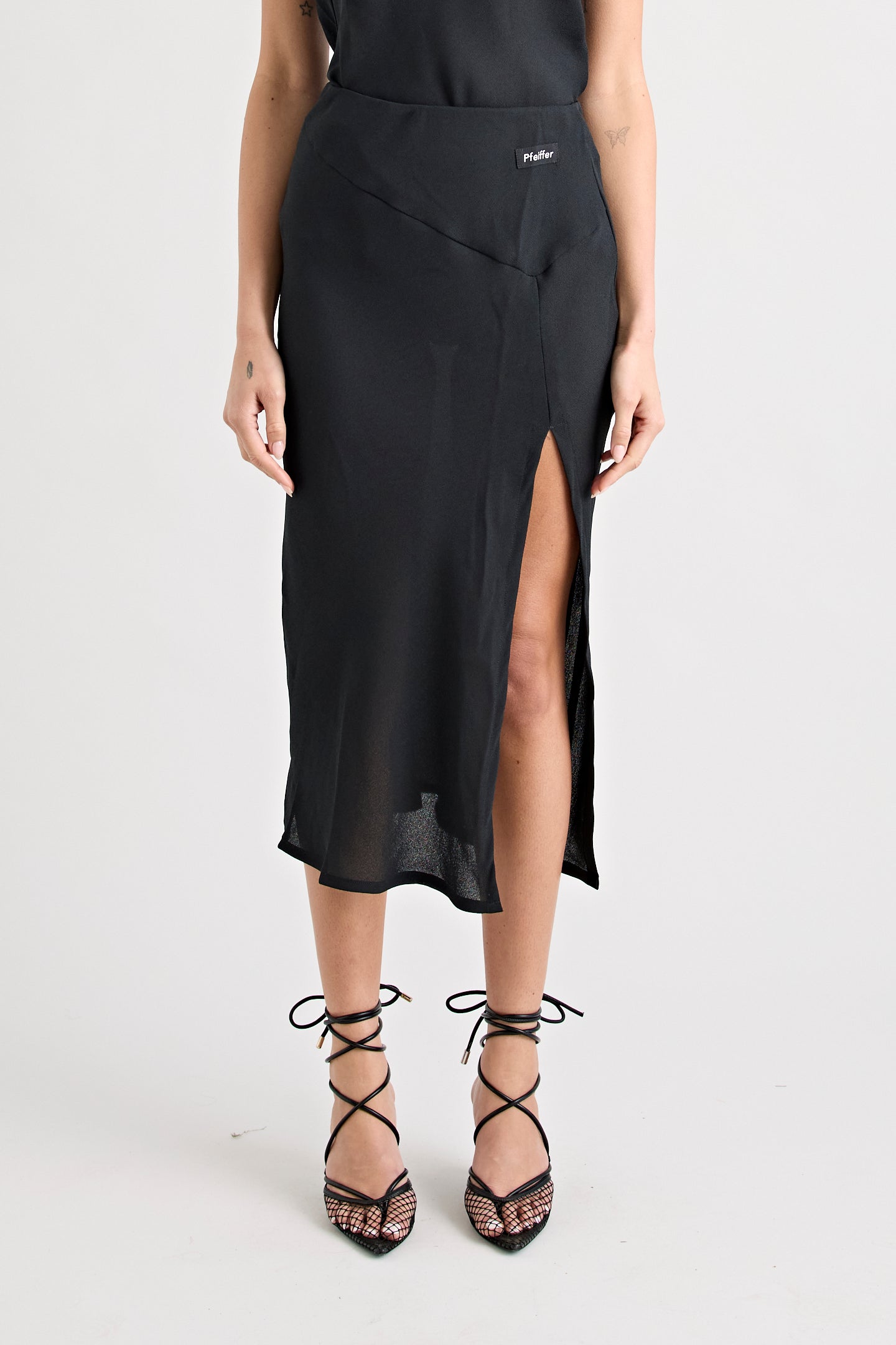 GIANNI MIDI SKIRT | BLACK