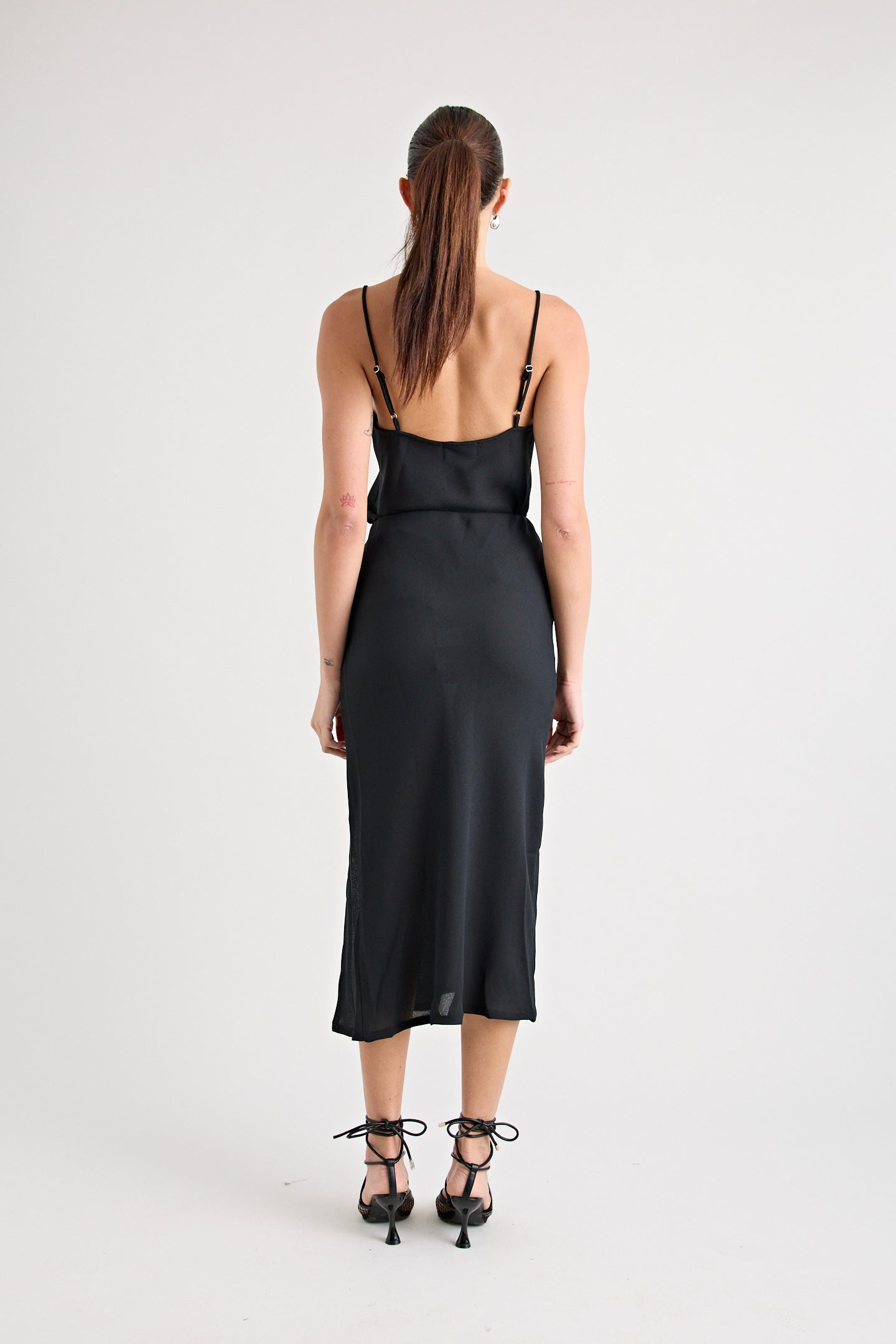 GIANNI MIDI SKIRT | BLACK