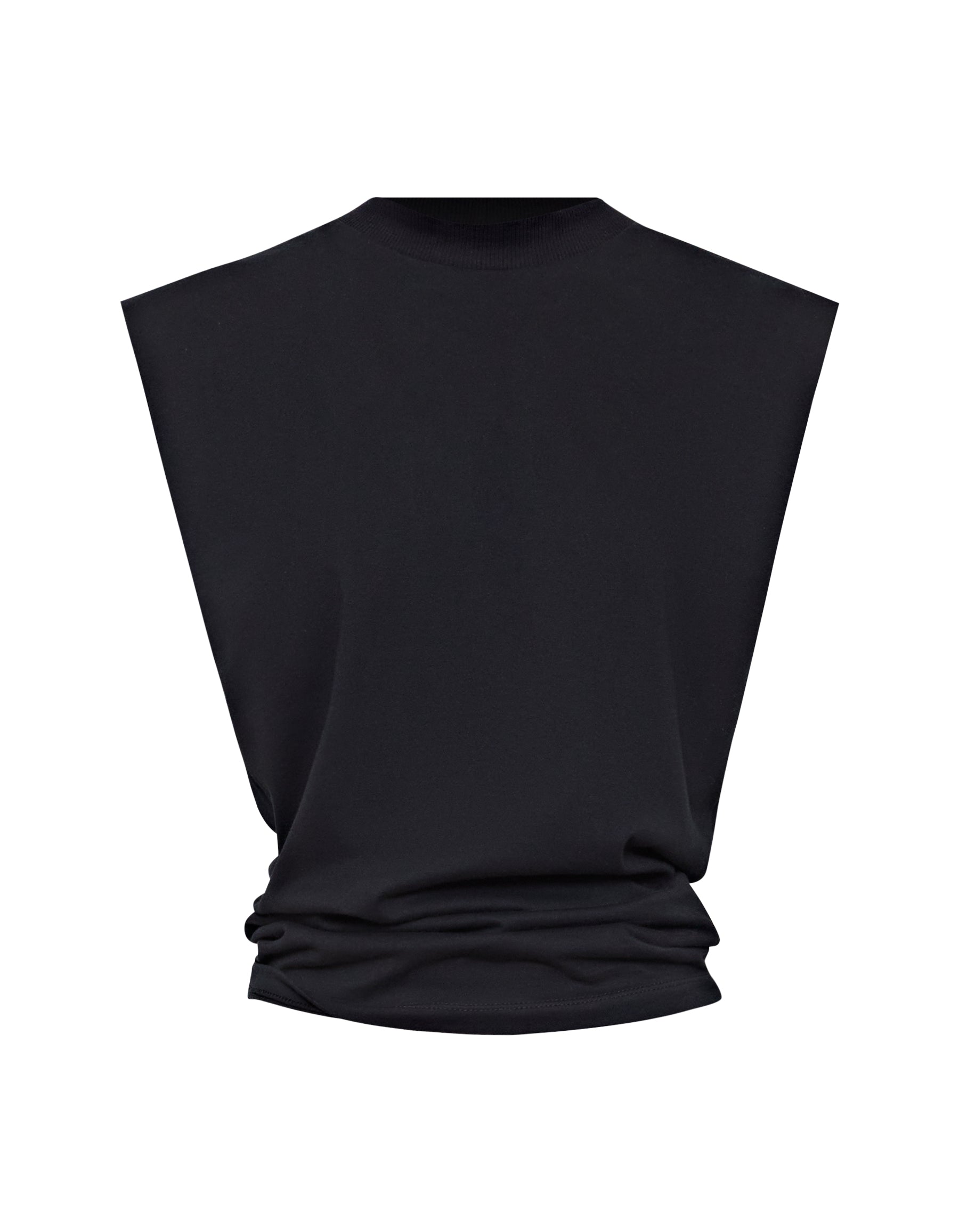 ROSCO GATHERED TANK | BLACK