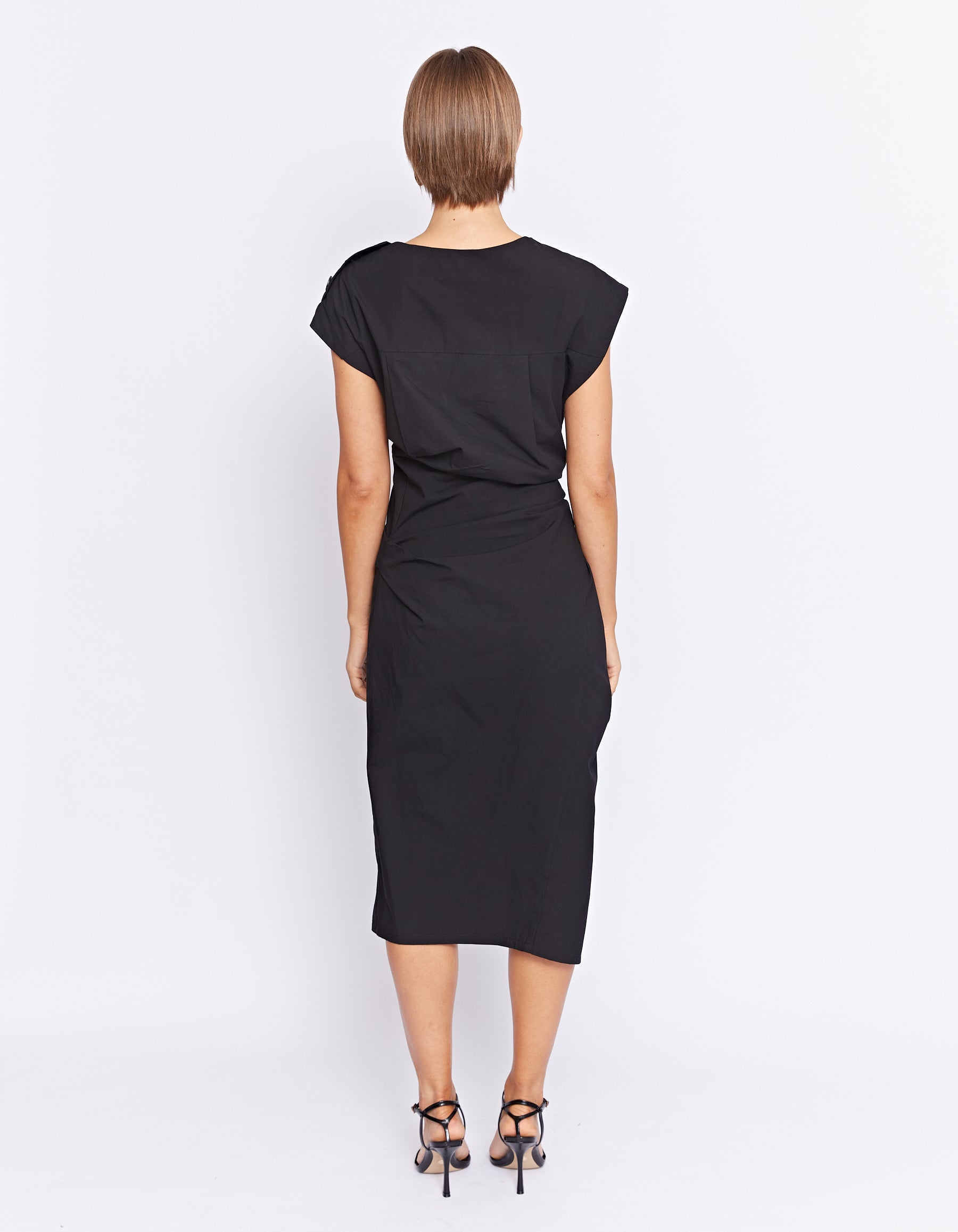 GRENADA MIDI DRESS | BLACK