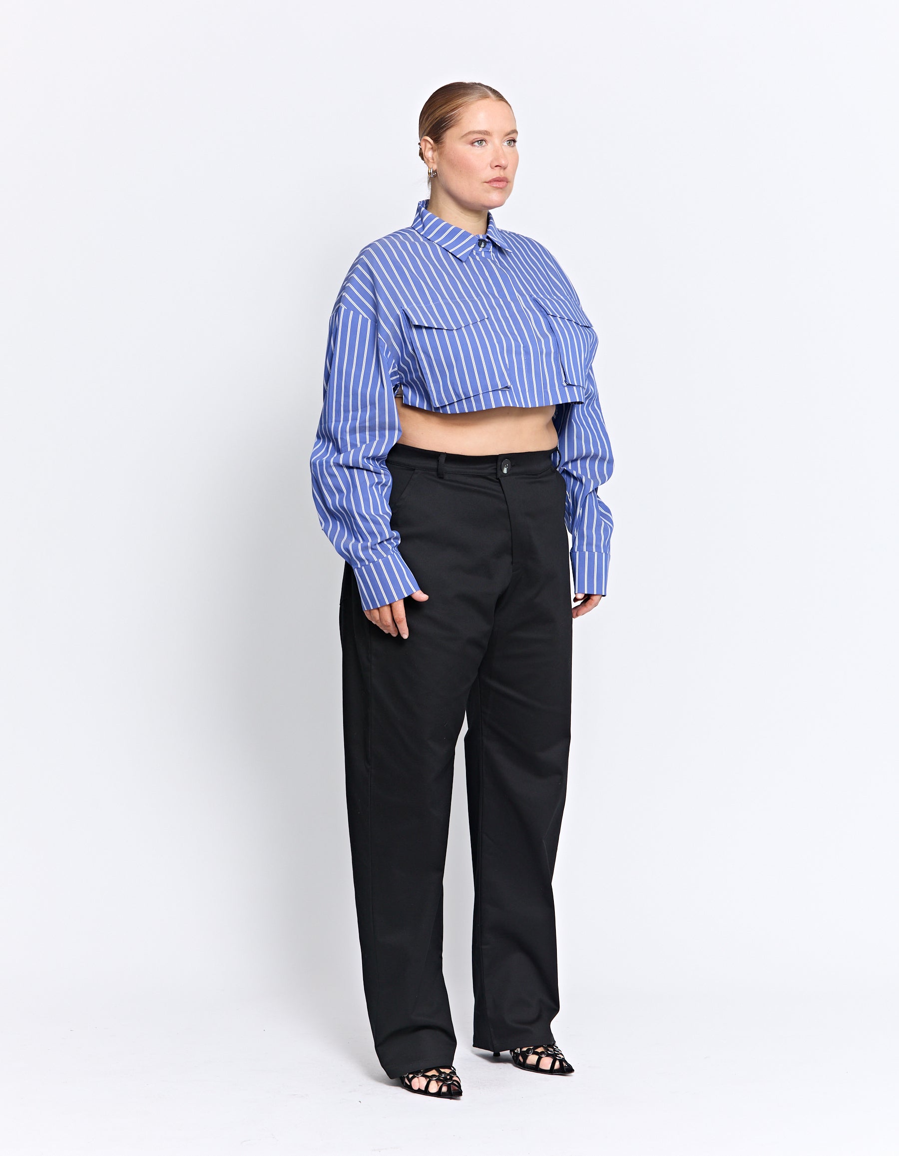 EDAN CROPPED SHIRT | STRIPE