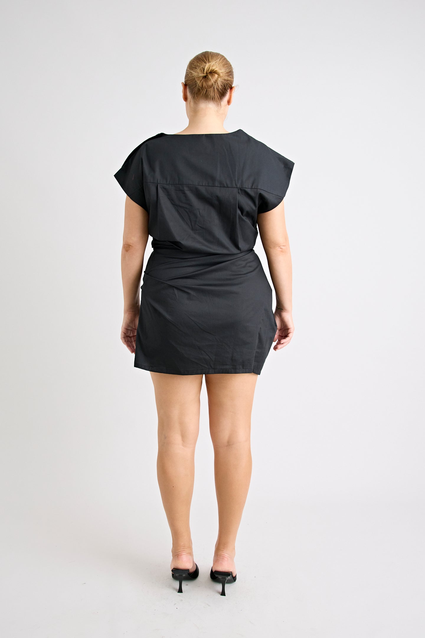GRENADA MINI TWIST DRESS | BLACK