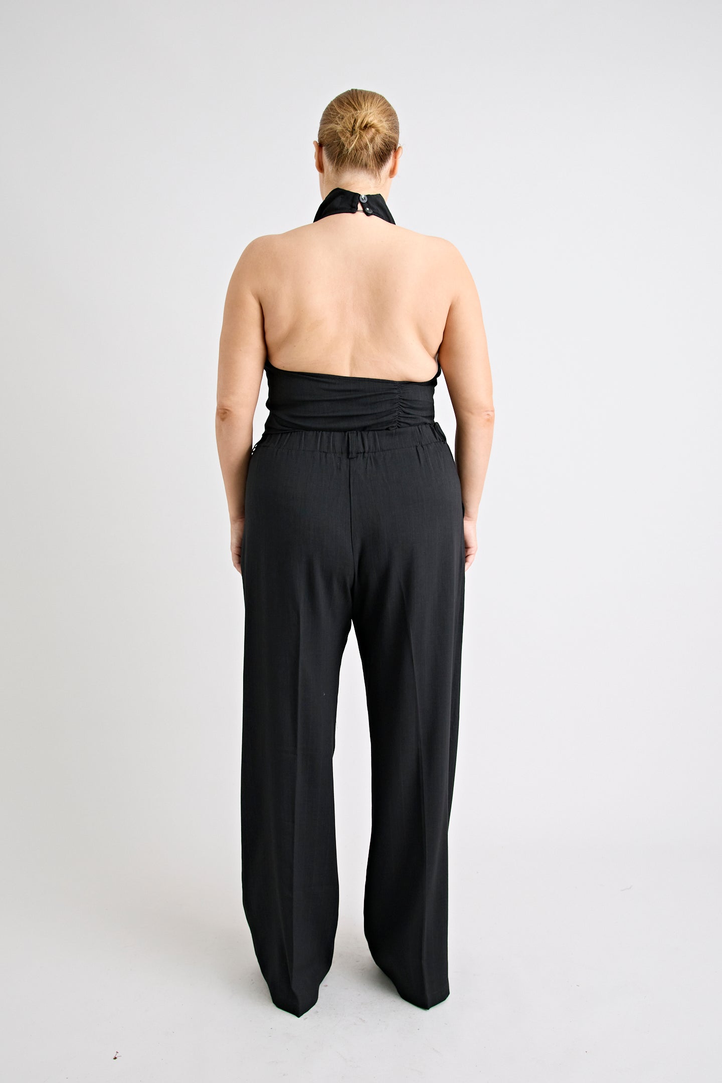 PINO COWL NECK TOP | BLACK