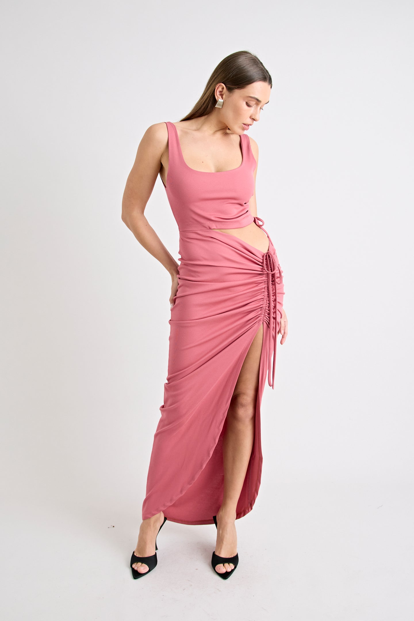 FIELLE DRESS | DUSTY ROSE
