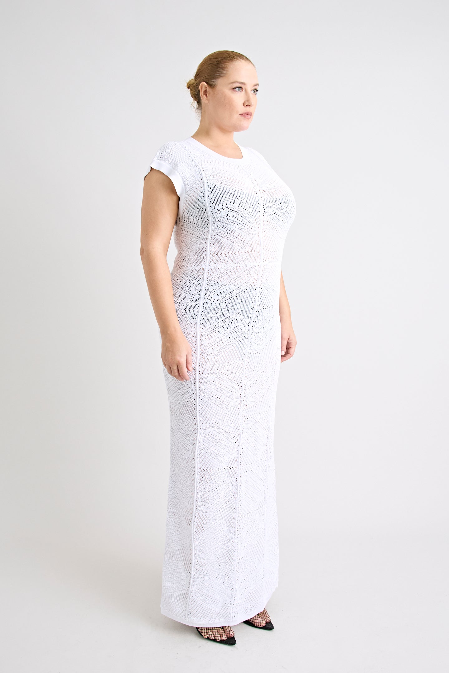 RENOIR KNIT DRESS | POWDER