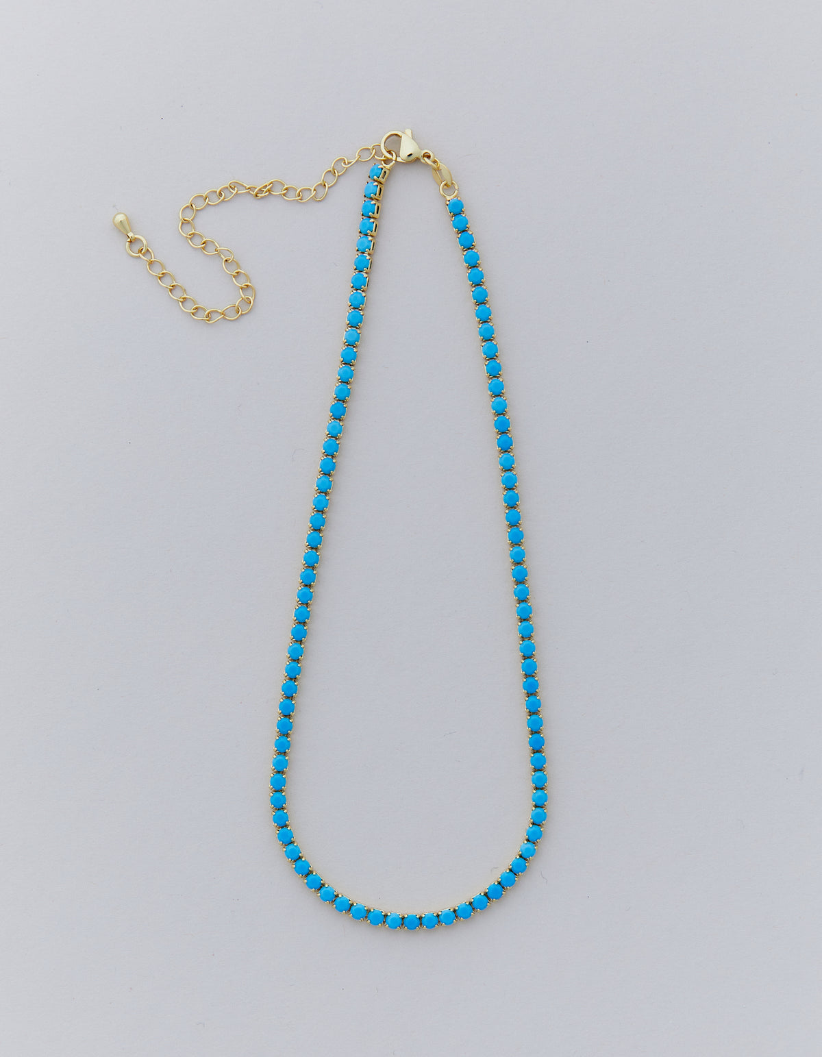 TENNIS NECKLACE TURQUOISE