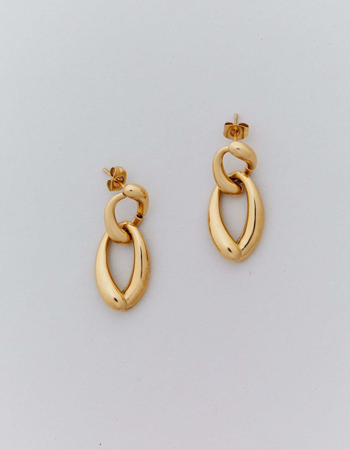 CHAIN LINK EARRING GOLD