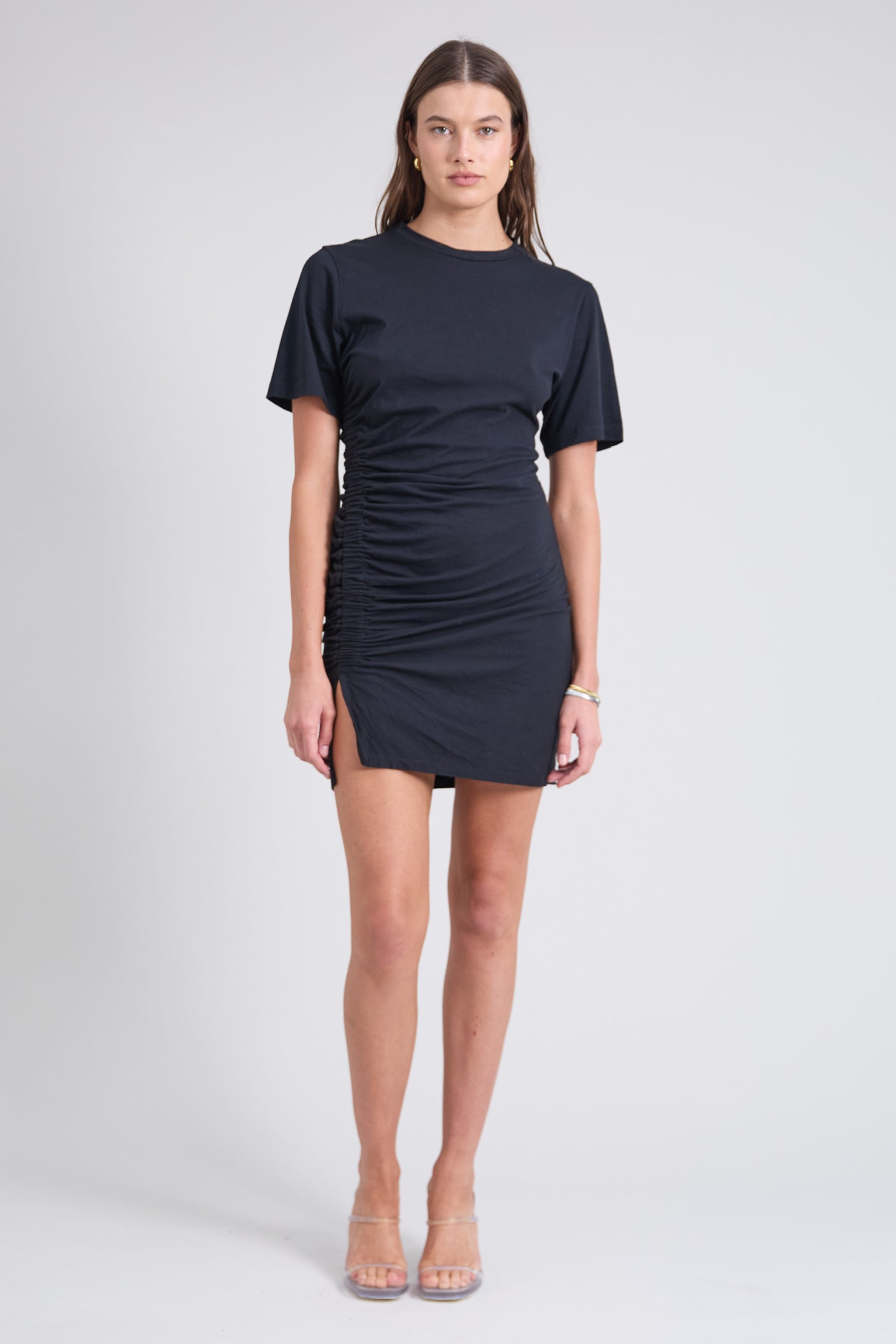 COLMAR ORGANIC COTTON MINI DRESS | BLACK