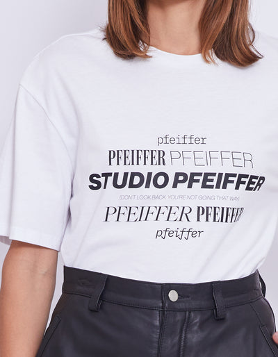 FRANKLIN LOGO TEE | POWDER