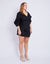 SEEKA LINEN TWIST DRESS | BLACK