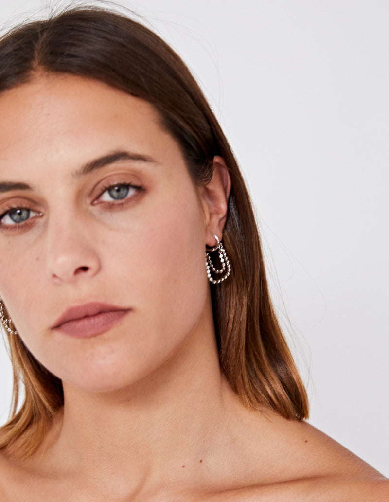 LORENZO EARRINGS | SILVER