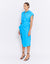 GRENADA MIDI SHIRT DRESS | POOL BLUE