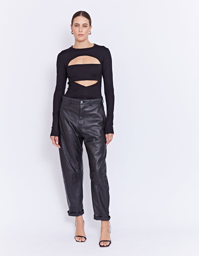 BUICK LEATHER PANT | BLACK
