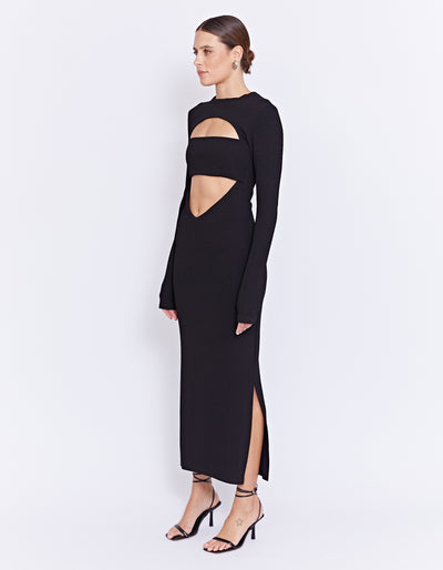 THE BELTERRE DRESS | BLACK
