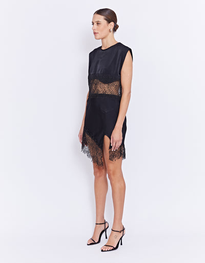 SIREN LACE DRESS | BLACK