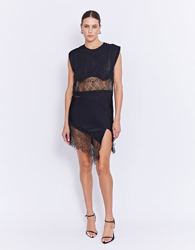 SIREN LACE DRESS | BLACK
