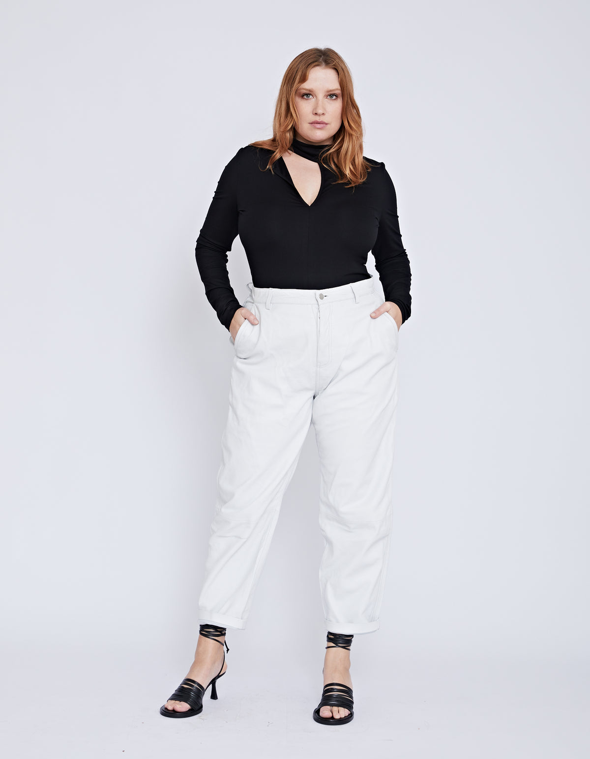 BUICK LEATHER PANT | WHITE