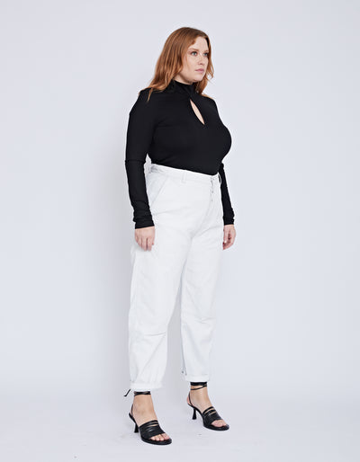 BUICK LEATHER PANT | WHITE