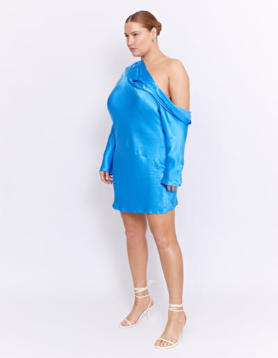 YAZMIN MINI DRESS | BLUE