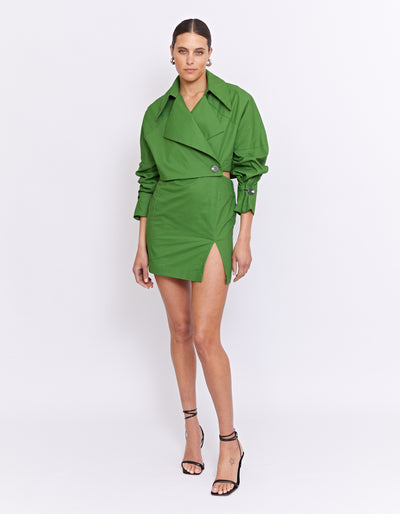THE MONROE TRENCH DRESS | LEAF