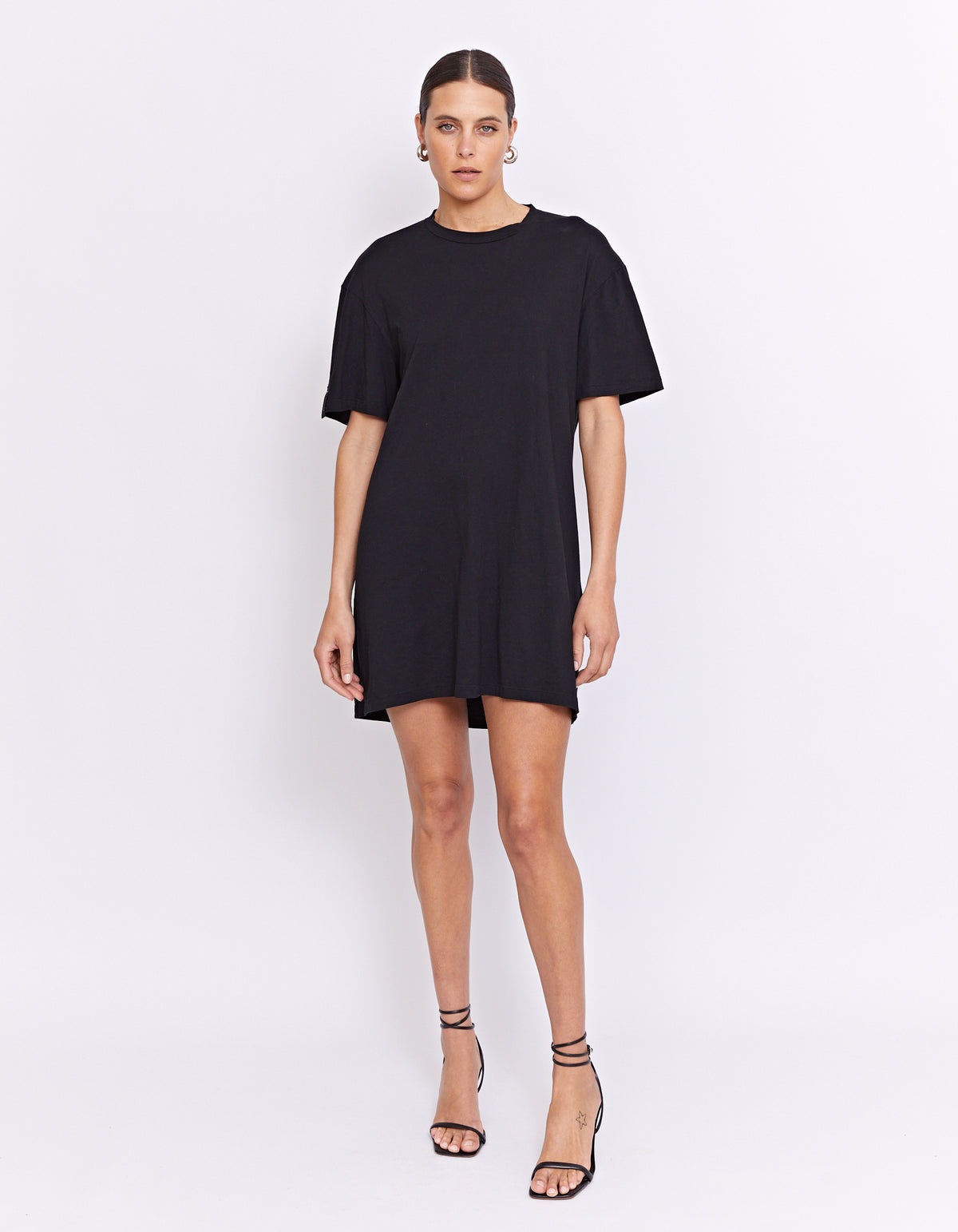 808 DISCO TEE DRESS | BLACK