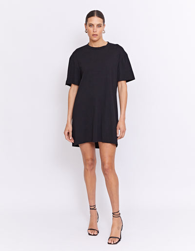 808 DISCO TEE DRESS | BLACK